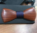 MBT217 New Design fashion 3D customized redwood wooden bow tie for wedding  14