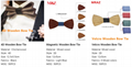 MBT217 New Design fashion 3D customized redwood wooden bow tie for wedding  15