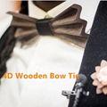 MBT4001 New Design fashion 4D customized wooden bow tie for man 1