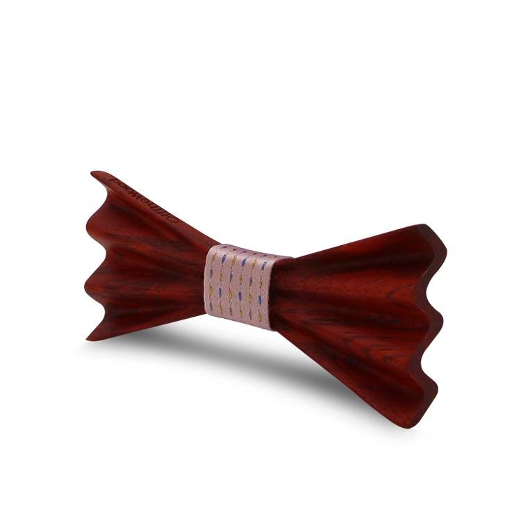 MBT4002 New Design fashion 4D customized wooden bow tie for man 5