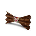 MBT4002 New Design fashion 4D customized wooden bow tie for man