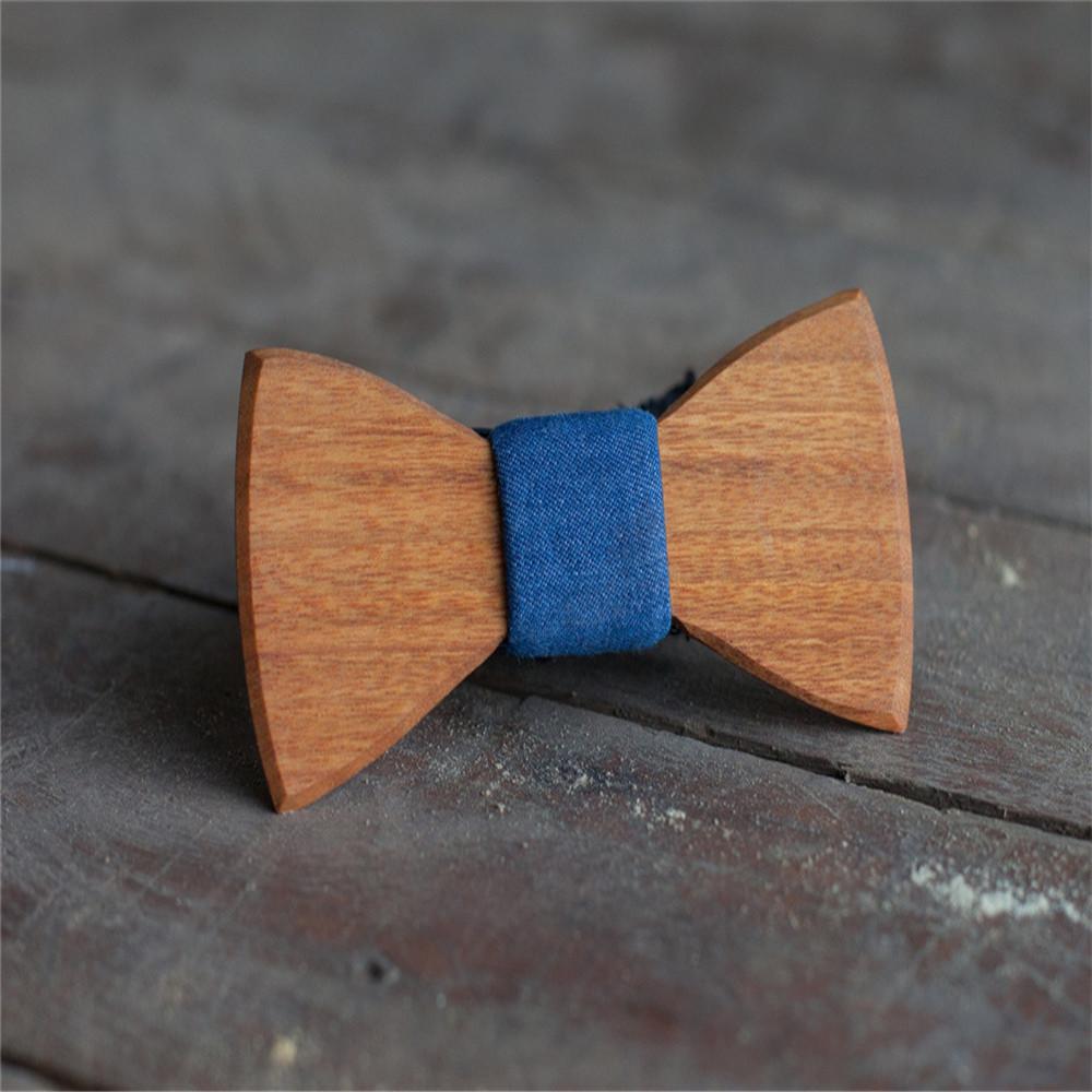 MBT5001 New Design fashion magnetic customized wooden bow tie for man's suit 4