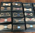 MBT5001 New Design fashion magnetic customized wooden bow tie for man's suit