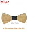 MBT5002 New Design fashion changeable customized wooden bow tie for man's suit