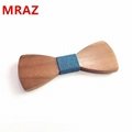 Discount fashion customized wooden bow tie for wedding