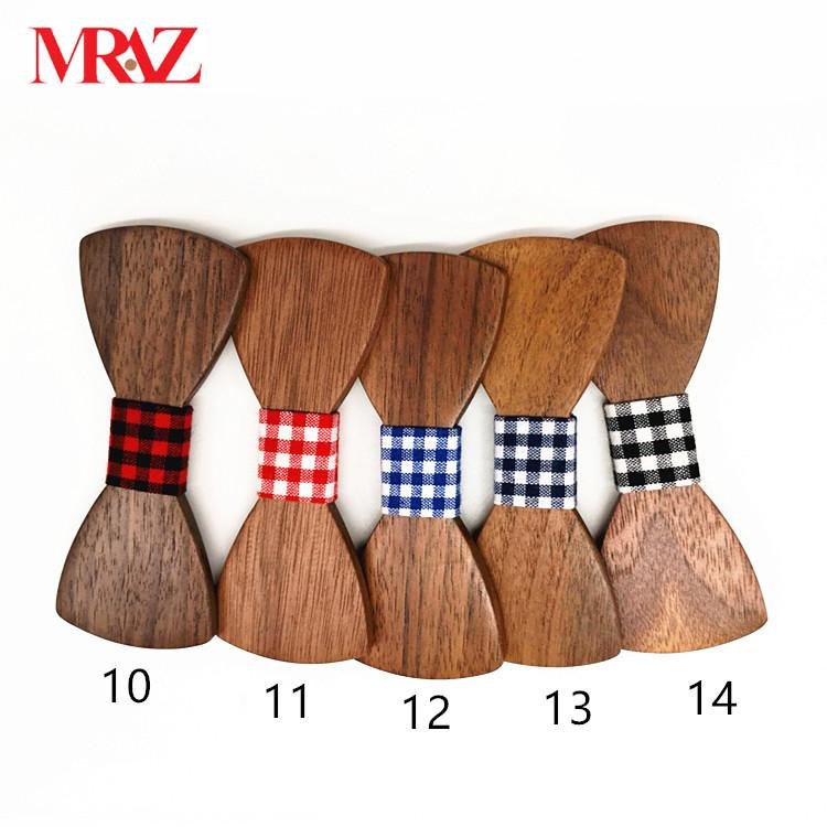 Discount fashion changeable customized wooden bow tie for man's suit 4
