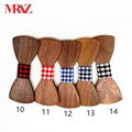 Discount fashion changeable customized wooden bow tie for man's suit 5