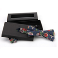 Fashion black cheap handmade Bow tie package box gift box 