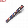 Fashion colorful handmade wooden metal tie clips for men 3