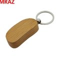 New Designs Promotional Items wooden metal keychain