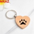 New Designs Promotional Items wooden metal keychain