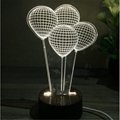 Creative Valentine's Day Gifts Wooden 3D led desk lamp Night Light