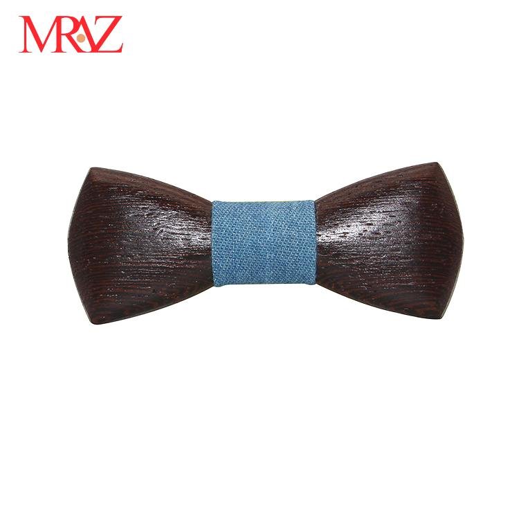 MBT220 business gifts fashion 3D customized checkenwood wooden bow tie for man 5