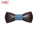 MBT220 business gifts fashion 3D customized checkenwood wooden bow tie for man