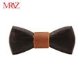 MBT220 business gifts fashion 3D customized checkenwood wooden bow tie for man