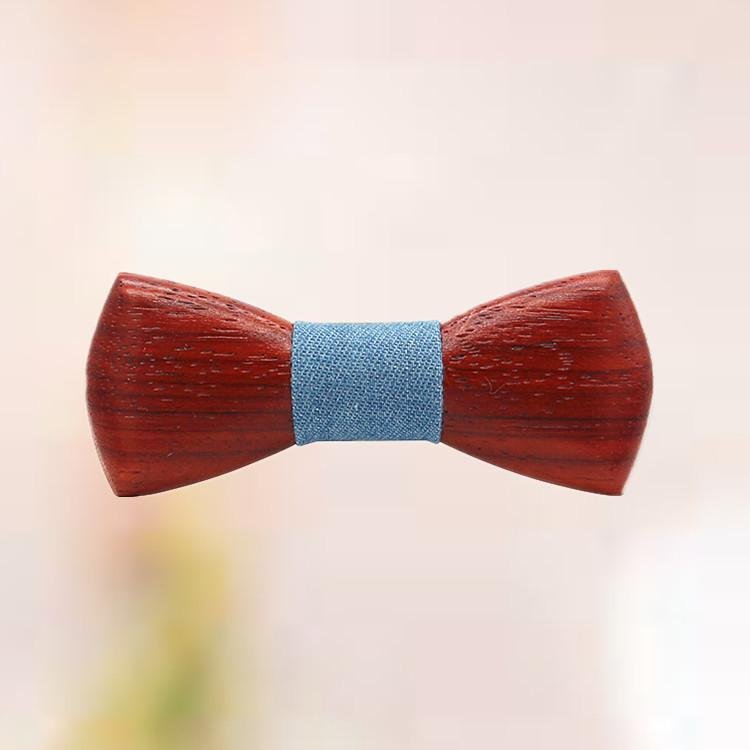 MBT216 New Design fashion 3D customized redwood wooden bow tie for wedding 