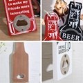 Hot Sell Custom wooden beer bottle opener for Promotion
