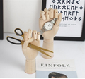 SPECIAL handmade colorful wooden manikin hands 