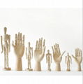 SPECIAL handmade colorful wooden manikin hands 