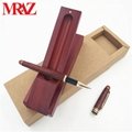 Wooden business gift pen box with pen 