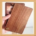 walnut wood Wooden business name card case holder