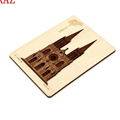  Plywood laser cutting Christmas tree decoration festival supplies wood card 9