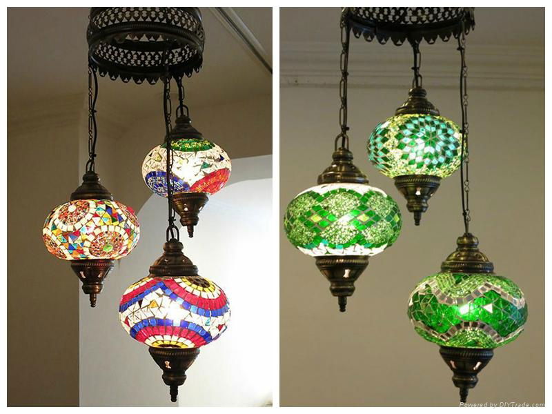 NEW Desigh Handicraft Mosaic Art Turkish hanging Lamps  2