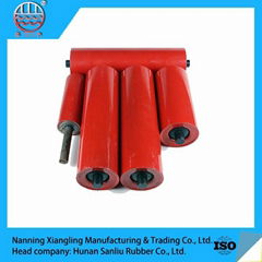 Industrial transmission conveyor belt roller