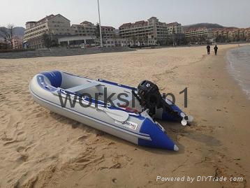 Inflatable boat for water sport