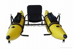 Inflatable fishing boat