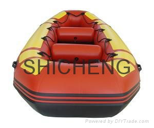 Inflatable rafting boat