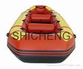 Inflatable rafting boat