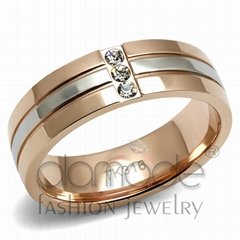 Stainless Steel Top Grade Crystal Ring
