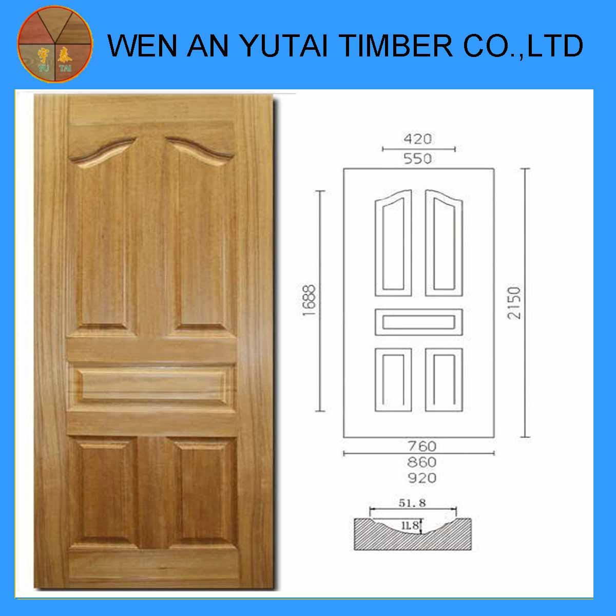 MDF&HDF molded veneer door skin 4