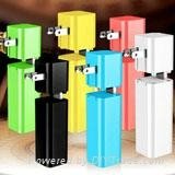 Jusyea 2 in 1 power bank with foldable AC usb wall charger