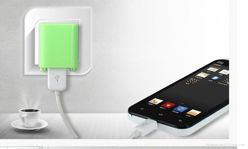 Jusyea 2 in 1 power bank with foldable AC usb wall charger 4