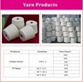 80% Polyester 20% Cotton raw white yarn 45S