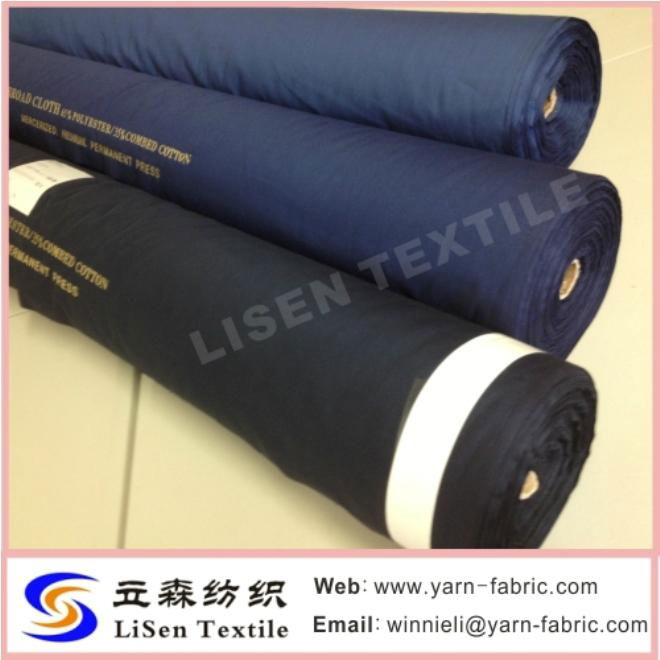 CVC 60/40 45Sx45S Cotton blended suiting fabric 2