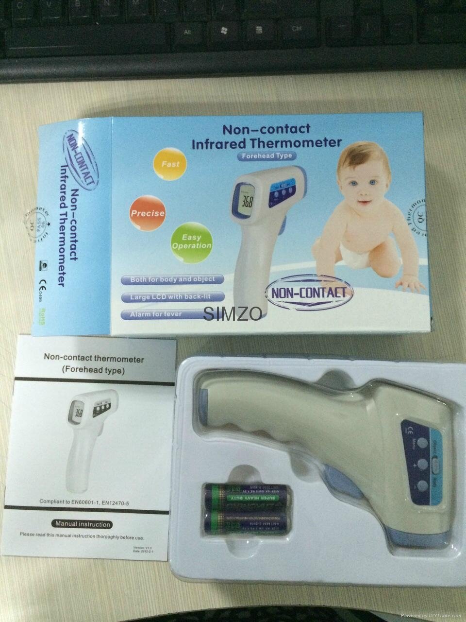 Hot Sell Non Contact Infrared Forehead Thermometer Gun 3