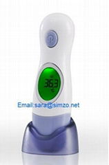 Multifunction ear and forehead thermometer