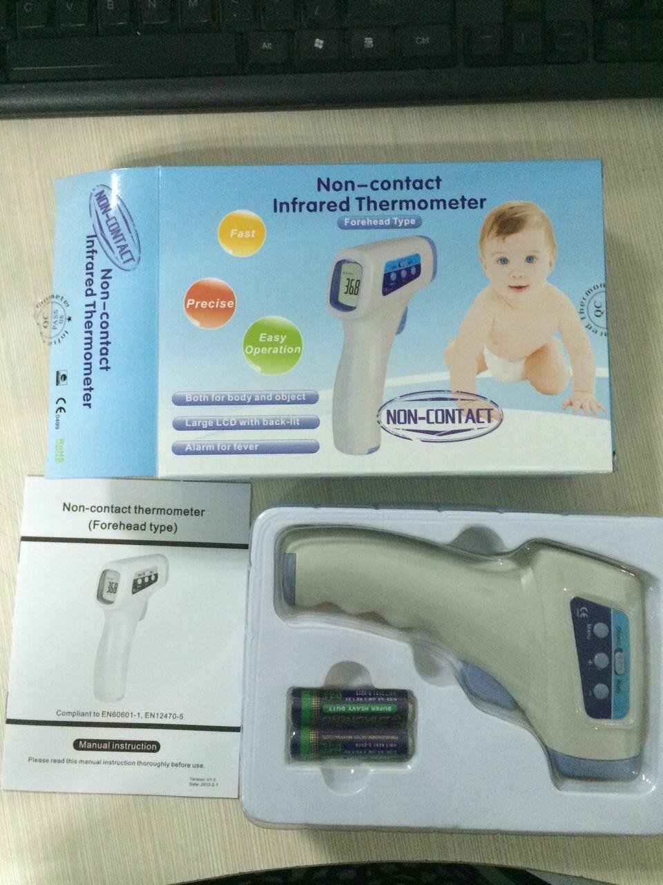 Best Selling Non Contact Infrared Forehead Thermometer with CE Marked 2