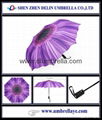 All auto open and close 3 fold umbrella cheap 4