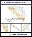All clear transparent PVC/POE umbrella