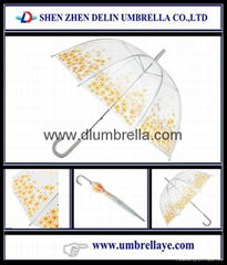 All clear transparent PVC/POE umbrella cheap