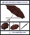 All 190T pongee fabric solid straight umbrella