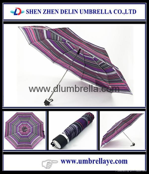 All 21inch 3 fold umbrella for rain and sun 5