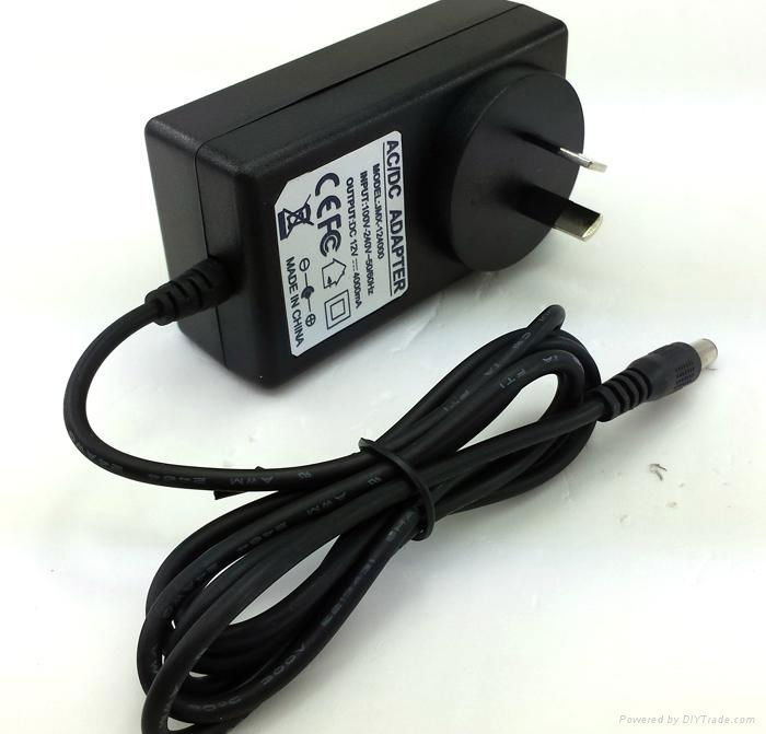 UL approval au plug 12V4A wall type48W power supply adapter made in china