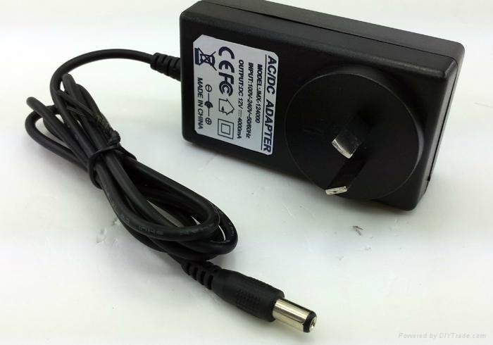 UL approval au plug 12V4A wall type48W power supply adapter made in china 3