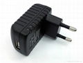 5w usb interchargeable plug adapter 5v1a 1