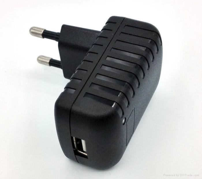 5w usb interchargeable plug adapter 5v1a 5